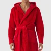 boohooMAN Heavyweight Hooded Fleece Robe | Loungewear