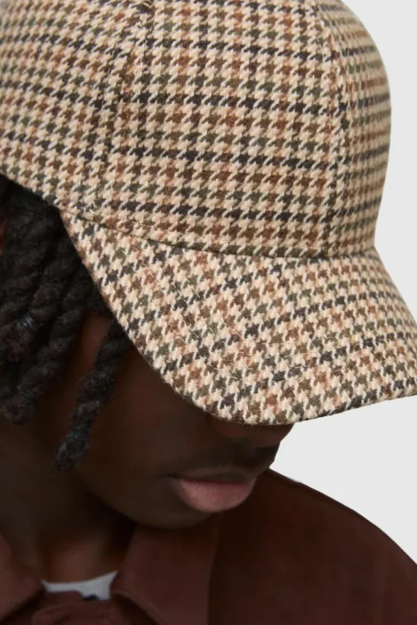 boohooMAN Herringbone Cap | Hats & Caps