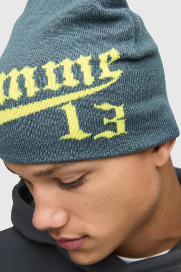 boohooMAN Homme Graphic Beanie | Hats & Caps