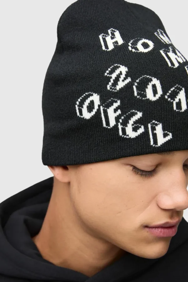 boohooMAN Homme Print Beanie | Hats & Caps