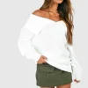 boohoo Oversized Collar Jumper | Women Shirts | Foundation