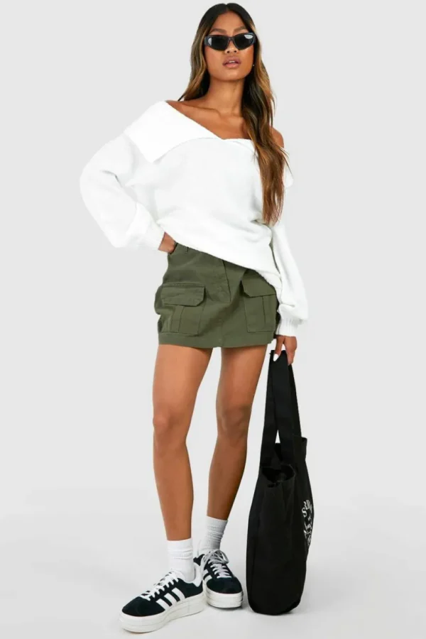 boohoo Oversized Collar Jumper | Women Shirts | Foundation