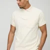 boohooMAN Jersey Rib Button Up Pocket Polo | Going Out Polo Shirts | Going Out