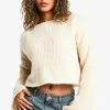 boohoo Ladder Stitch Back Detail Boxy Crop Jumper | Women Shirts | Foundation