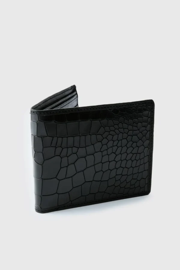 boohooMAN Leather Snake Skin Effect Wallet | Bags & Wallets