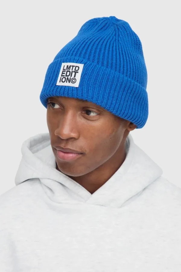 boohooMAN Limited Edition Ribbed Micro Beanie | Hats & Caps