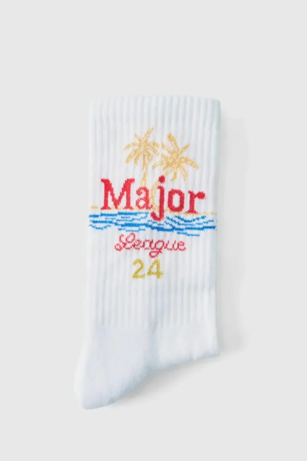 boohooMAN Major League Graphic Sports Socks | Underwear & Socks | Underwear & Socks