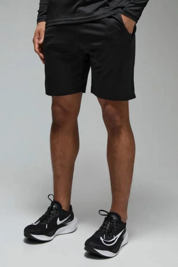 boohooMAN Man Active Zip Pockets Stretch 7inch Gym Short | Gym Shorts | Gym Clothes