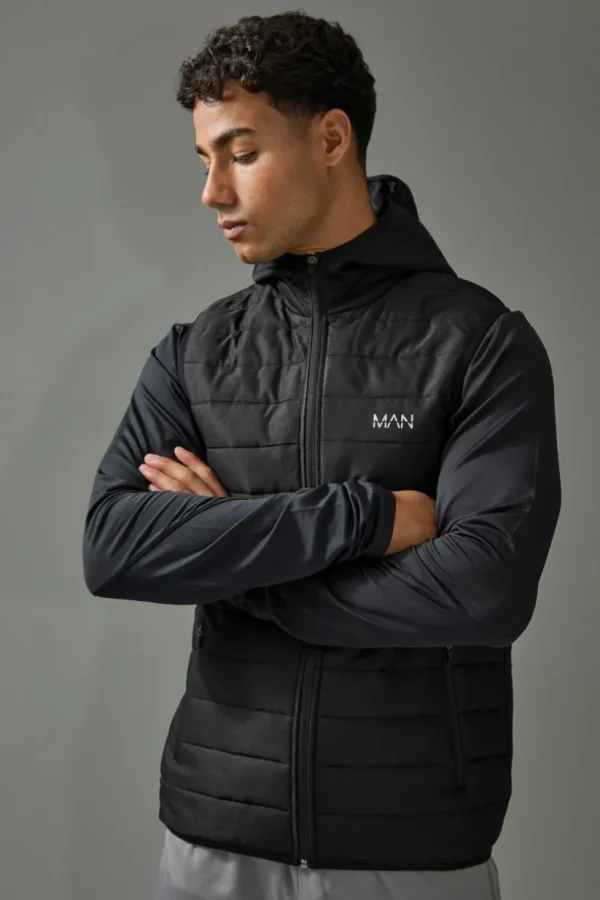 boohooMAN Man Active Body Warmer | Gym Jackets | Gym Clothes