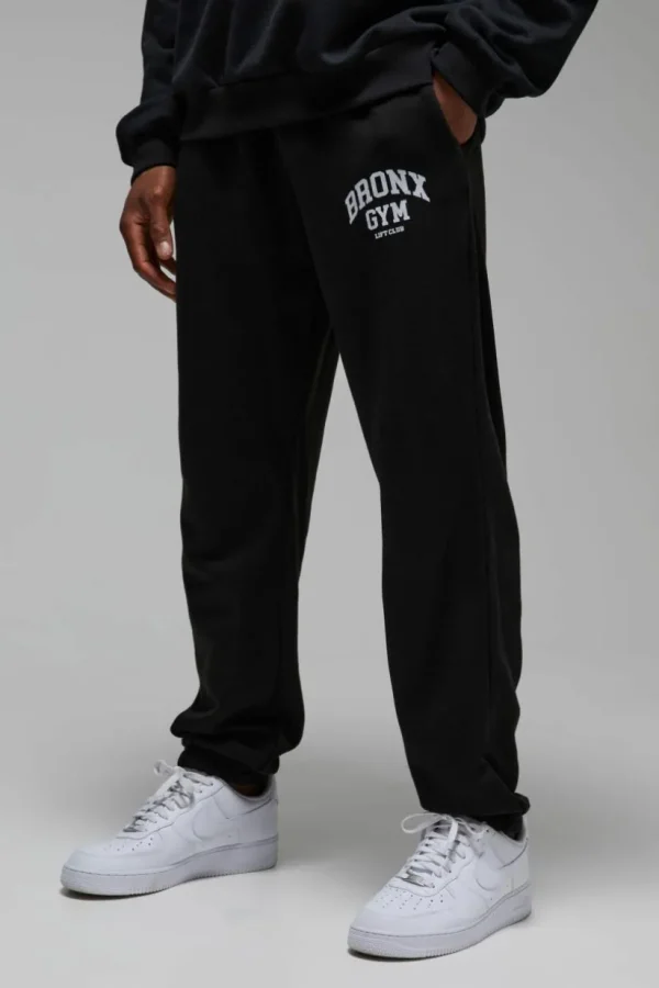 boohooMAN Man Active Bronx Gym Lift Club Oversized Jogger | Gym Joggers | Joggers