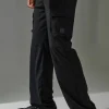 boohooMAN Man Active Cargo Wide Leg Jogger | Gym Joggers | Gym Clothes