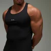 boohooMAN Man Active Gym Basic Muscle Fit Vest | Gym Essentials | Gym T-Shirts & Vests