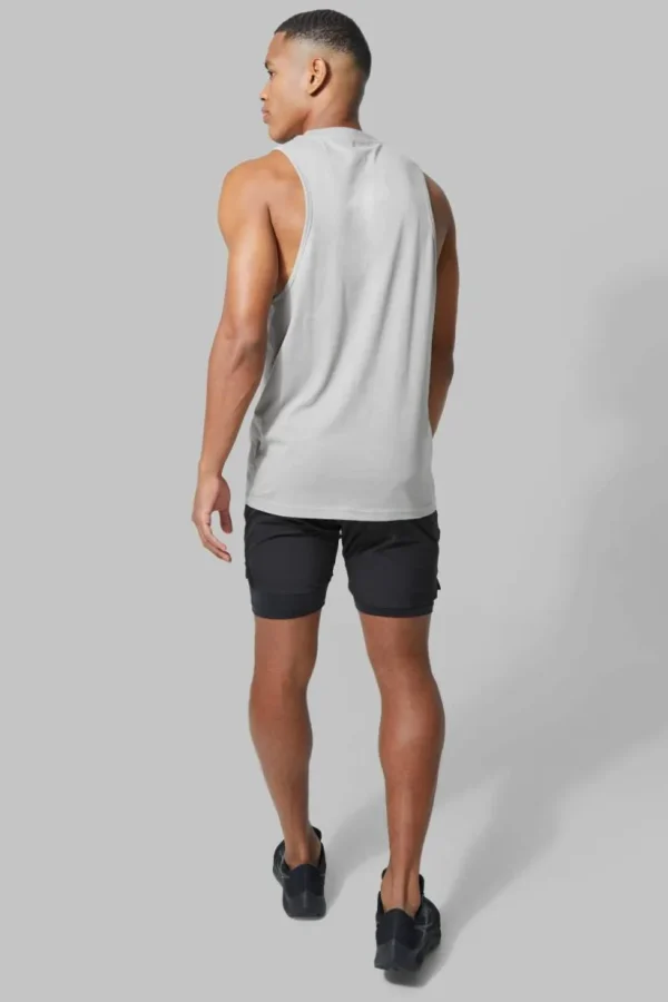 boohooMAN Man Active Gym 5inch 2-in-1 Regular Fit Short | Gym Essentials | Gym Shorts