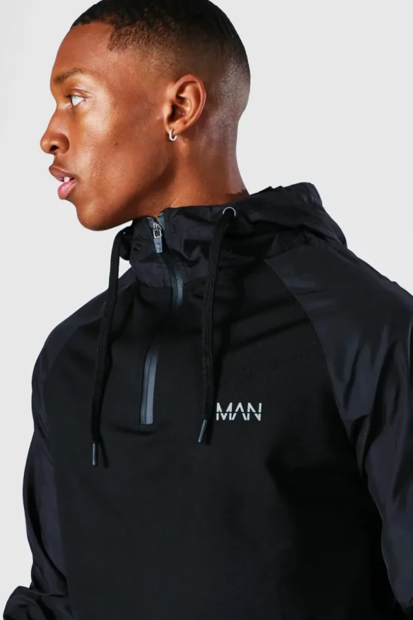 boohooMAN Man Active Gym Matte Sleeved Regular Fit Hoodie | Gym Hoodies