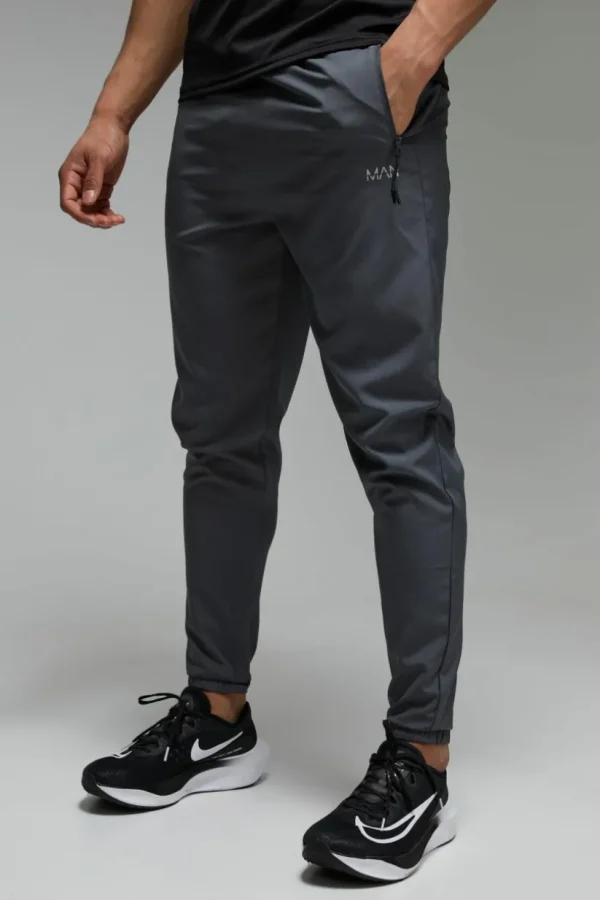 boohooMAN Man Active Gym Tapered Jogger | Gym Joggers | Gym Clothes