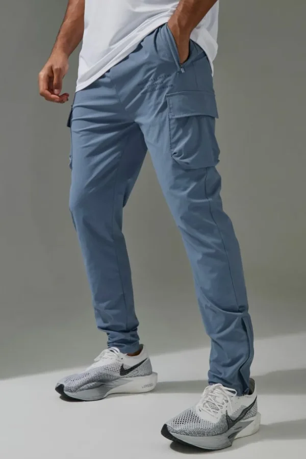 boohooMAN Man Active Gym Technical Cargo Jogger | Gym Clothes | Trousers