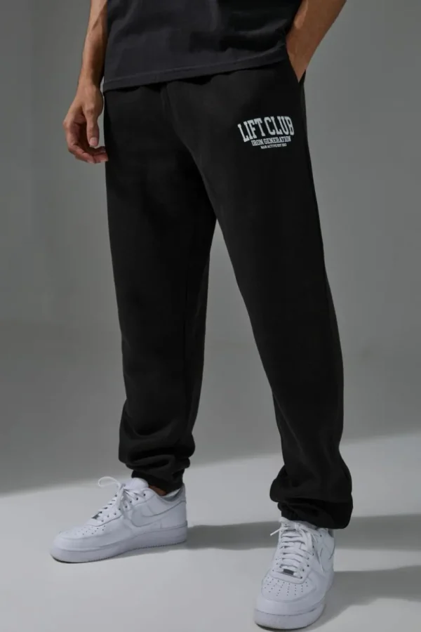 boohooMAN Man Active Lift Club Oversized Jogger | Gym Joggers | Gym Clothes