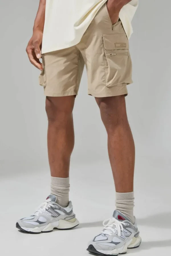 boohooMAN Man Active Lightweight 5inch Slim Cargo Shorts | Gym Shorts | Shorts