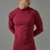 boohooMAN Man Active Long Sleeved High Neck Base Layer | Gym T-Shirts & Vests | Gym Clothes