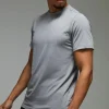 boohooMAN Man Active Mesh Marl Regular Fit T-shirt | Gym T-Shirts & Vests | Gym Clothes