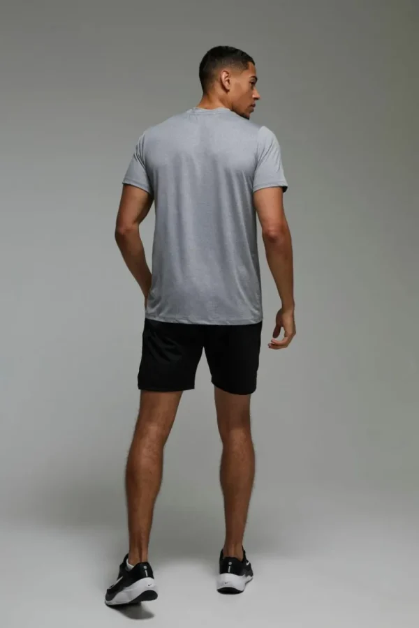 boohooMAN Man Active Mesh Marl Regular Fit T-shirt | Gym T-Shirts & Vests | Gym Clothes