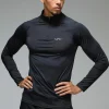 boohooMAN Man Active Muscle Fit Raglan 1/4 Zip | Gym Hoodies | Gym Clothes