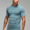 boohooMAN Man Active Muscle Fit Seamless Marl T-shirt | Gym T-Shirts & Vests | Gym Clothes