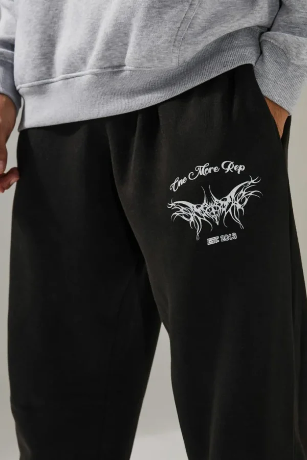 boohooMAN Man Active One More Rep Oversized Jogger | Gym Joggers | Gym Clothes