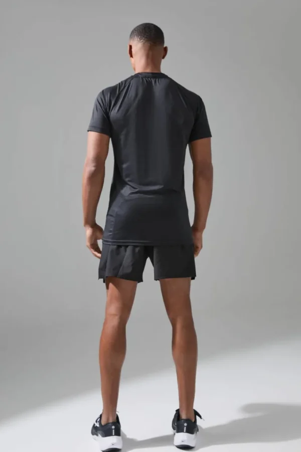 boohooMAN Man Active Perforated Stretch Woven Regular Fit 5inch Short | Gym Shorts | Gym Clothes