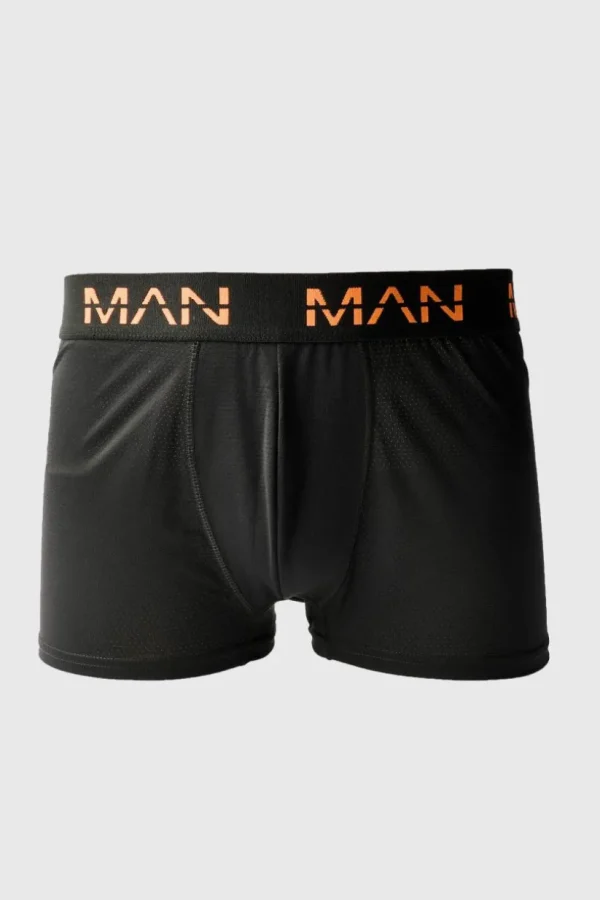 boohooMAN Man Active Performance 3 Pack Boxer Neon Logo | Gym Clothes | Man