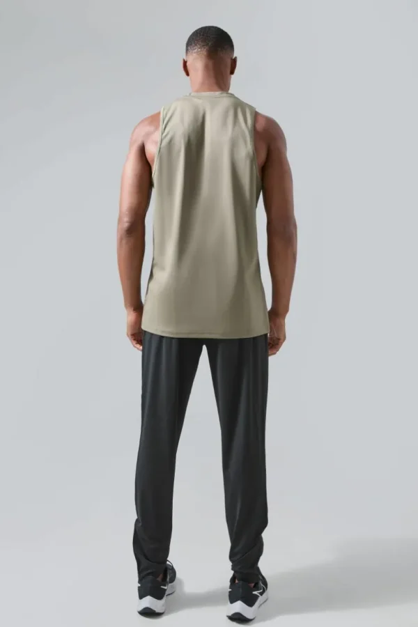 boohooMAN Man Active Performance Reg Fit Tank | Gym T-Shirts & Vests | Gym Clothes