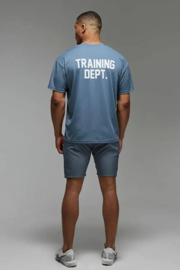 boohooMAN Man Active Performance Training Dept. Oversized T-shirt | Training Dept | Gym T-Shirts & Vests