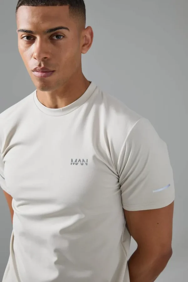 boohooMAN Man Active Performance T-shirt | Gym T-Shirts & Vests | Gym Clothes