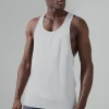 boohooMAN Man Active Poly Reg Fit Racer Vest | Gym T-Shirts & Vests | Gym Clothes