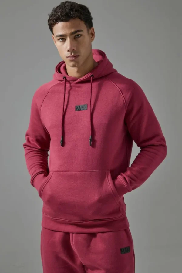 boohooMAN Man Active Regular Fit Hoodie and Jogger Tracksuit | Gym Tracksuits