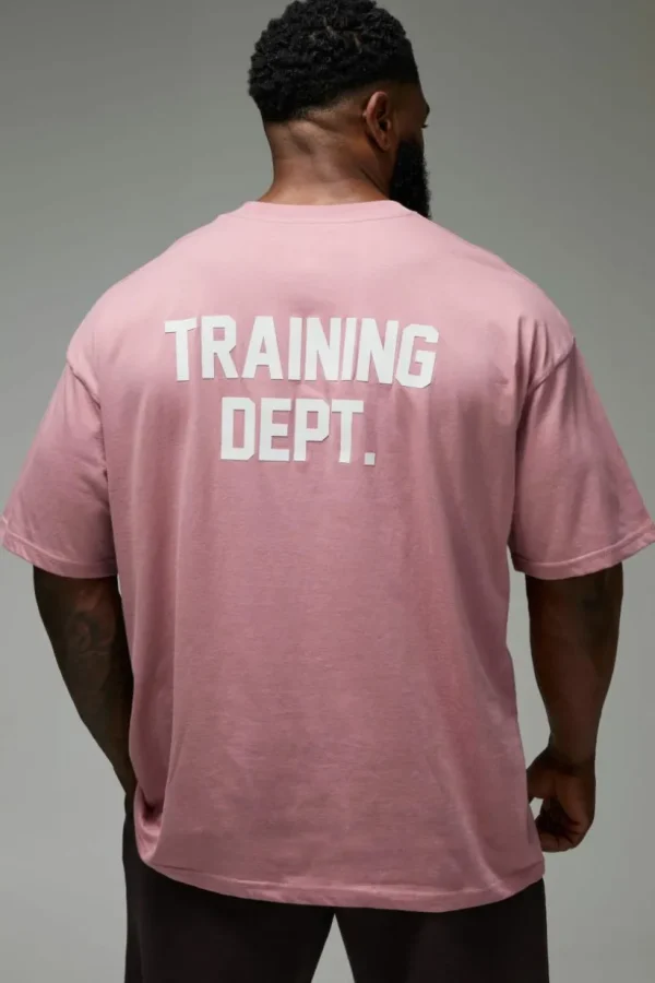 boohooMAN Man Active Training Dept. Oversized T-shirt | Training Dept | Gym T-Shirts & Vests