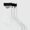 boohooMAN Man Active Training Dept Cushioned Crew 3 Pack Socks | Training Dept | Gym Clothes