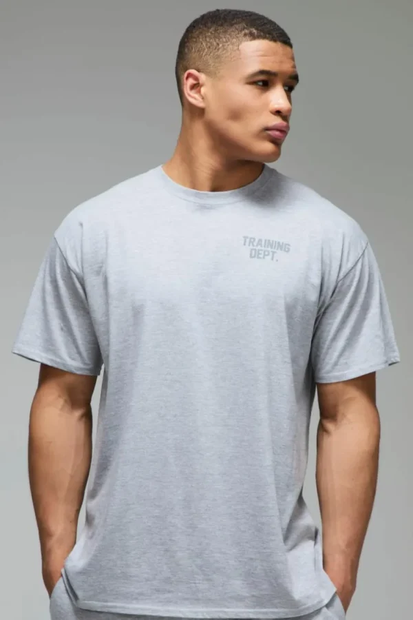 boohooMAN Man Active Training Dept Oversized T-shirt | Training Dept | Gym T-Shirts & Vests