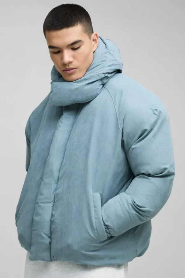 boohooMAN Man Extreme Heavy Padded Hooded Puffer Coat In | Man | Basics - Elevated