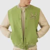 boohooMAN Man Pu Thread Detail Varsity Jacket In | Man | Coats & Jackets