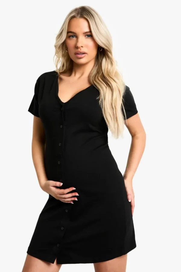 boohoo Maternity Button Front Nightie | Women Shirts | Foundation