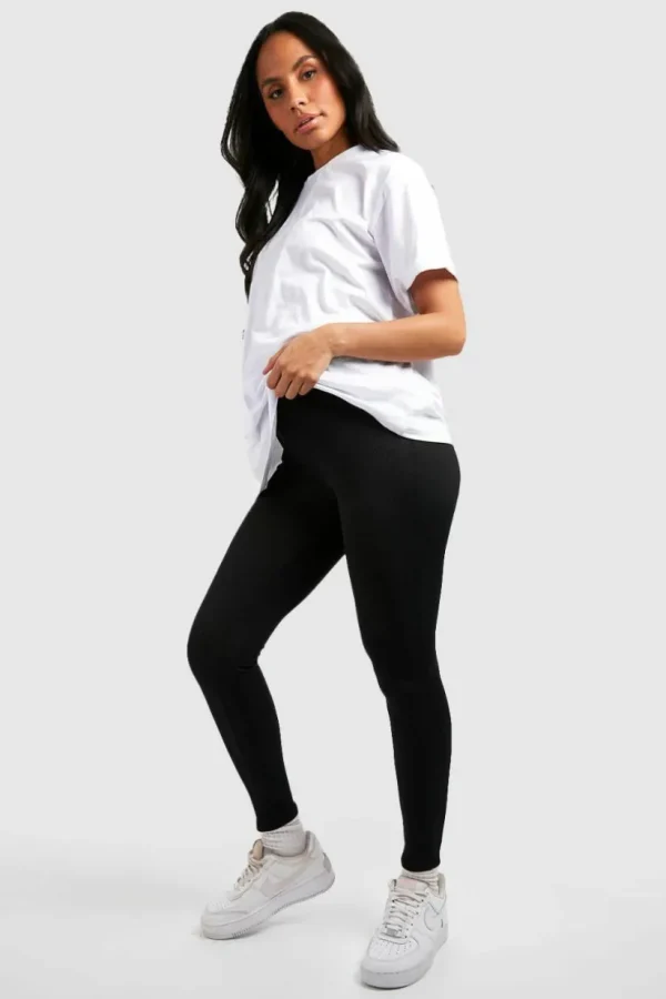 boohoo Maternity Ribbed Over Bump Leggings | Women Shirts | Foundation