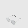 boohooMAN Metal Round Sunglasses In | Sunglasses