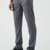 boohooMAN Mix & Match Tailored Split Hem Trousers | Suits Trousers | Going Out