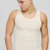 boohooMAN Muscle Fit Ribbed Vest | T-Shirts