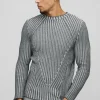 boohooMAN Muscle Fit Two Tone Raglan Ribbed Knit Jumper | Knitwear | Going Out Knitwear