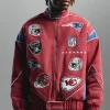 boohooMAN Nfl Oversized Moto Pu Jacket With Applique Badges | Man