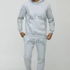 boohooMAN Ofcl Club Printed Hooded Tracksuit | Tracksuits