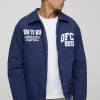 boohooMAN OFCL Padded Nylon Coach Jacket In | Man | Coats & Jackets