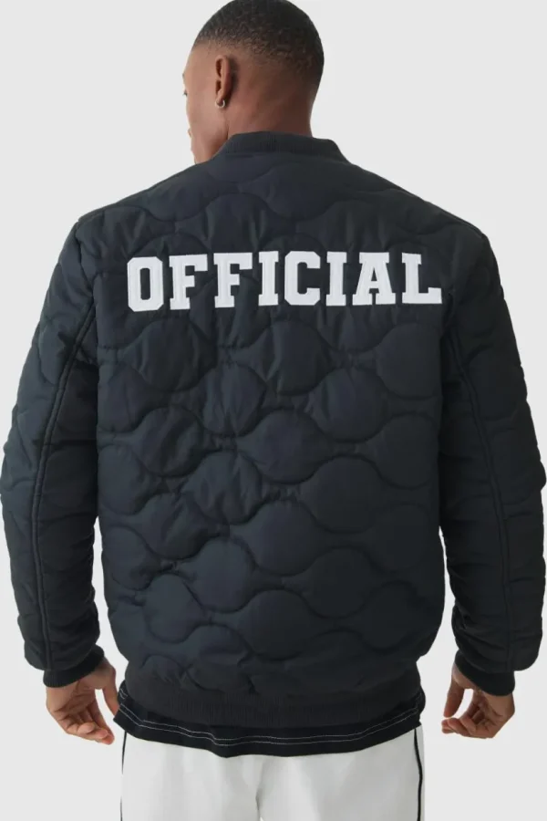 boohooMAN Official Quilted Bomber Jacket In | Man | Coats & Jackets